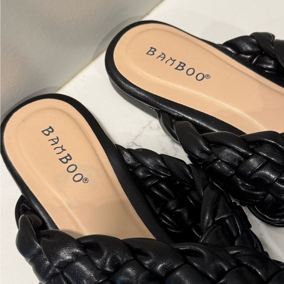 5/$25 Bamboo Woven Cris Cross Sandals - Picture 3 of 5